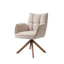 Krémová čalouněná jídelní křesla v sadě 2 ks Marilla – Unique Furniture