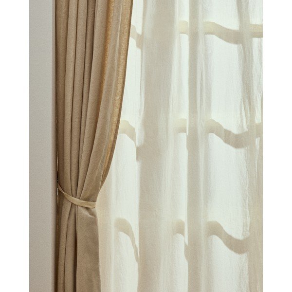 Béžový bavlněný závěs 140x270 cm Nolira – Kave Home-image-1