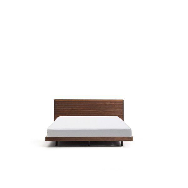 Hnědá dvoulůžková postel z březového dřeva s roštem 180x200 cm Norlen – Kave Home-image-3