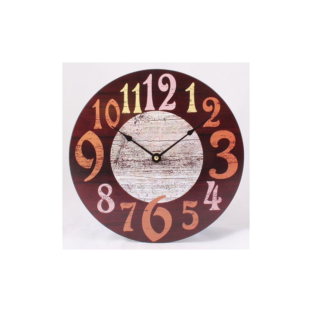 Dřevěné hodiny Numbers, 30x30 cm