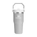 Světle šedá termoska z nerezové oceli 410 ml IceFlow™ Flip Straw 2.0 Tumbler Ash – Stanley