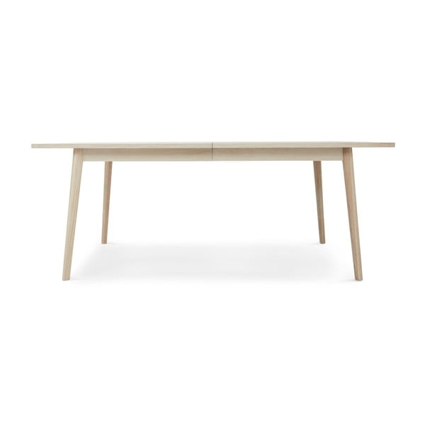 Rozkládací jídelní stůl s deskou v dubovém dekoru v přírodní barvě 100x200 cm Nyborg – Furnhouse-image-1