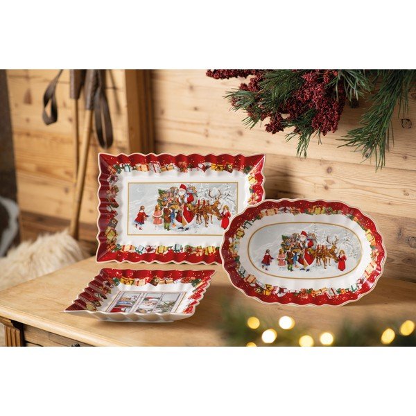 Porcelánový servírovací talíř s vánočním motivem Villeroy & Boch, 30 x 19,8 cm-image-3