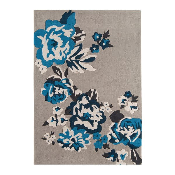 Šedý  koberec  Asiatic Carpets Harlequin Roses, 230 x 160 cm 