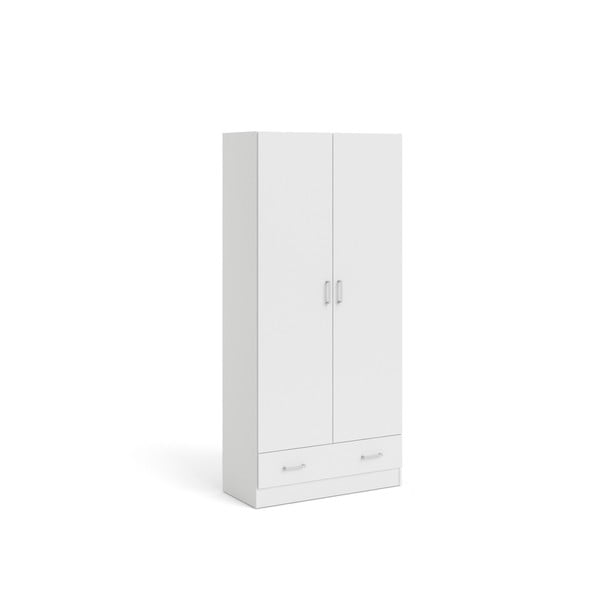 Bílá šatní skříň 79x170 cm Space – Tvilum-image-2