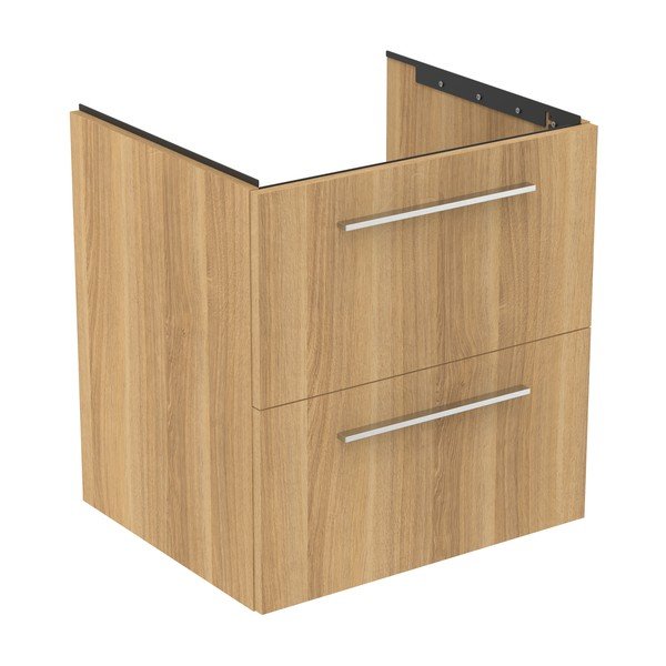 Závěsná skříňka pod umyvadlo v dekoru dubu v přírodní barvě 60x63 cm i.Life B – Ideal Standard-image-3