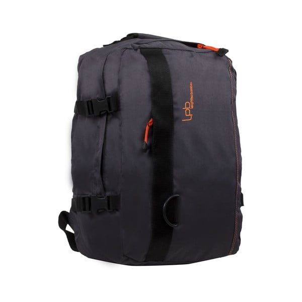 Tmavě šedý batoh s oranžovými detaily LPB Catane, 23 l