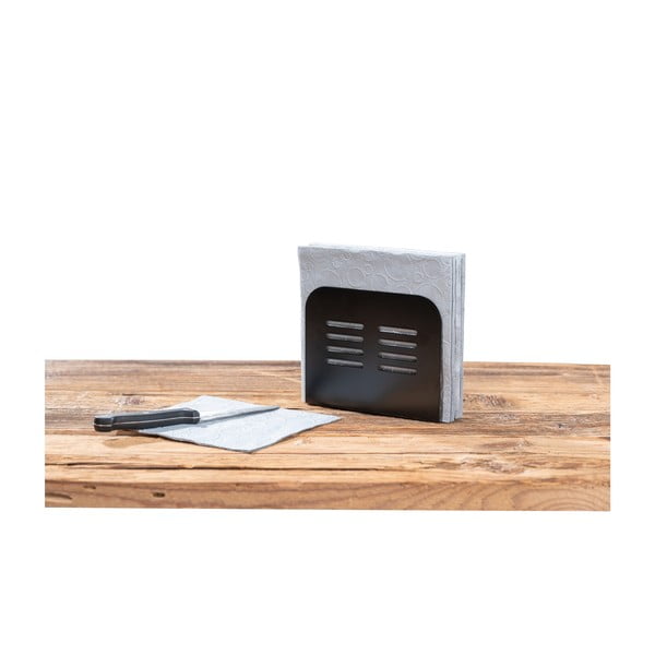 Černý držák na ubrousky Wenko Black Outdoor Kitchen Baco-image-2
