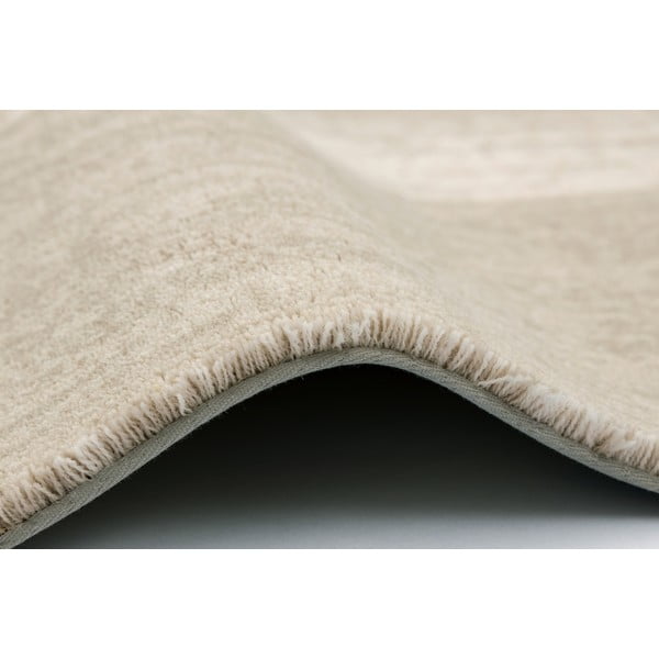 Šedobéžový vlněný koberec 133x190 cm Agnus Brush Lines – Agnella-image-3