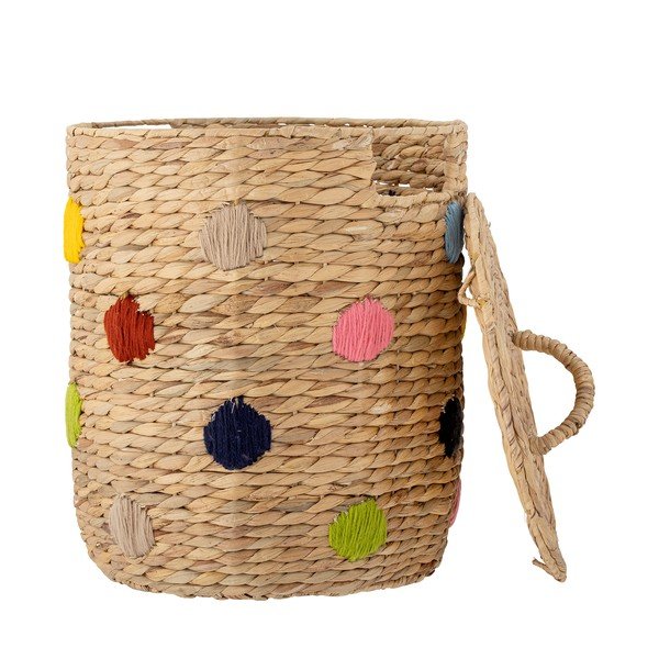Dětský koš na hračky z vodního hyacintu Jooha – Bloomingville Mini-image-1
