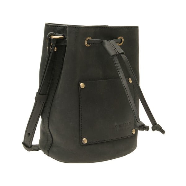 Kožený batoh Knapsack, černý-image-1