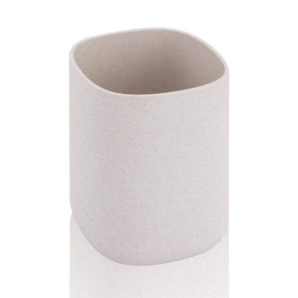 Béžový plastový kelímek na zubní kartáčky Cris - Tomasucci