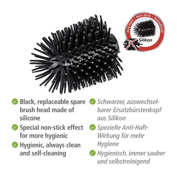 Náhradní silikonová hlavice WC kartáče Wenko, ø 7,5 cm-image-2