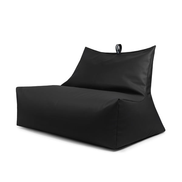 Černý sedací vak z imitace kůže Icy Sofa – So Soft?