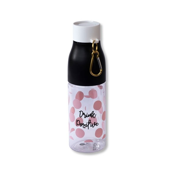 Růžová láhev s karabinou Tri-Coastal Design, 750 ml
