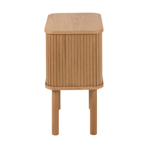 Noční stolek v dekoru dubu v přírodní barvě Langley – Actona-image-4