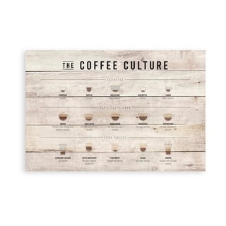 Dřevěná cedule 60x40 cm Coffee Culture - Really Nice Things