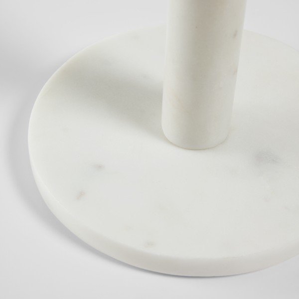 Bílý kamenný držák na kuchyňské útěrky Kave Home Claria-image-1