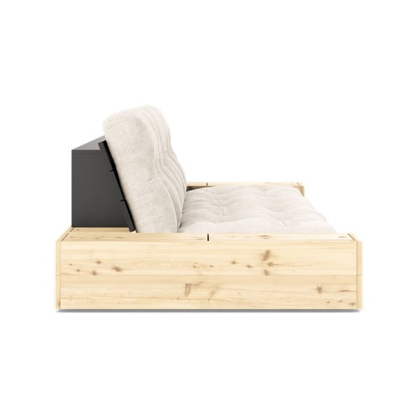 Bílá manšestrová rozkládací pohovka 244 cm Base – Karup Design-image-3