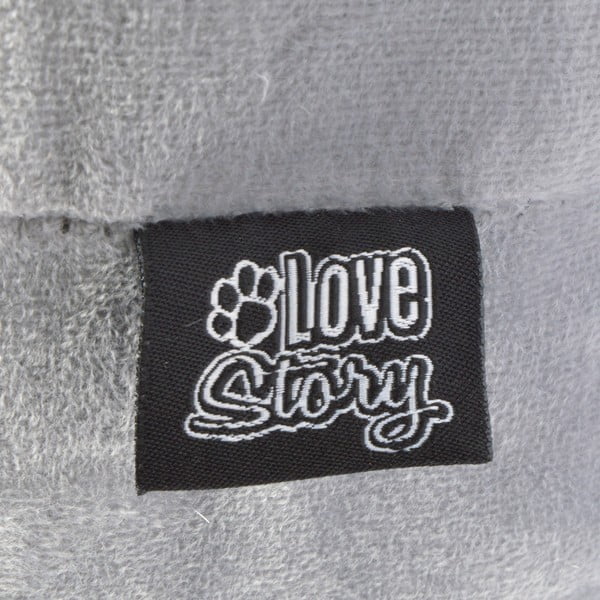 Šedá kukaň pro kočku 38x35 cm – Love Story-image-2