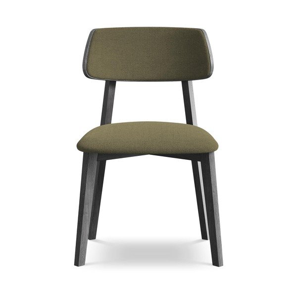 Zelená jídelní židle z masivního dřeva Niu – Makamii-image-1