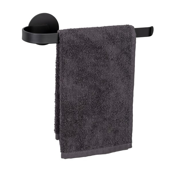 Matně černý samodržící kovový držák na ručníky Bivio – Wenko