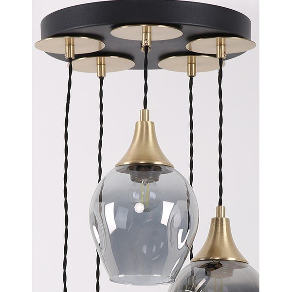 Závěsné svítidlo se skleněným stínidlem ø 15 cm Marlo – Squid Lighting-image-3