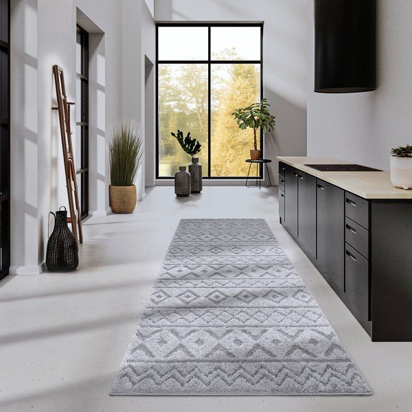 Šedý běhoun 80x240 cm Itinerance Light Grey – Elle Decoration-image-1