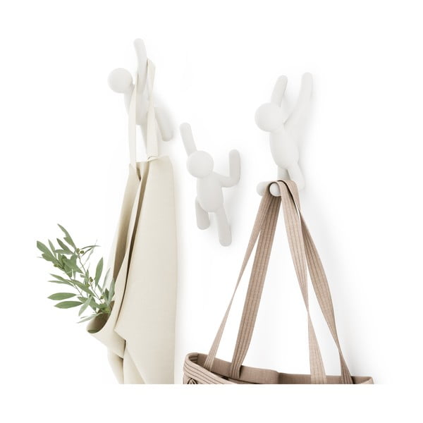 Nástěnné plastové háčky v sadě 3 ks Buddy – Umbra-image-4