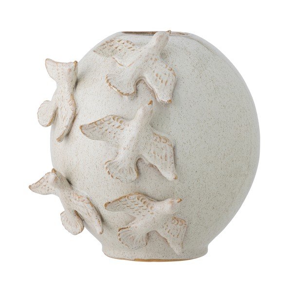 Krémová váza z kameniny (výška 25 cm) Abira – Bloomingville-image-3