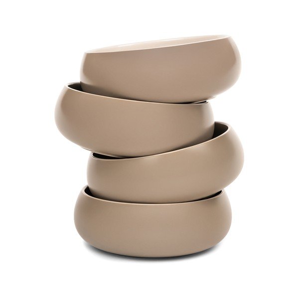 Béžové polévkové/ramen misky v sadě 4 ks z kameniny 1 l Terra Vira – Bonami Selection-image-2