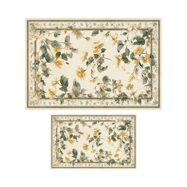 Béžové koupelnové předložky v sadě 2 ks 60x100 cm – Foutastic