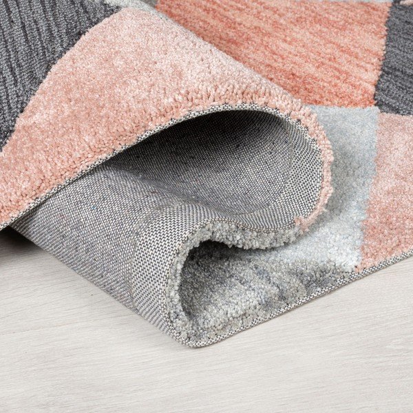 Šedo-růžový koberec Flair Rugs Icon, 160 x 230 cm-image-1