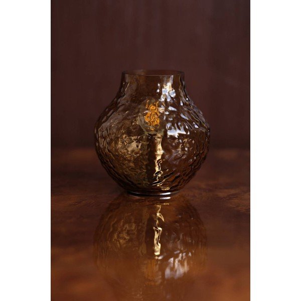Jantarová skleněná stolní lampa (výška 15 cm) Breen – Jotex-image-2