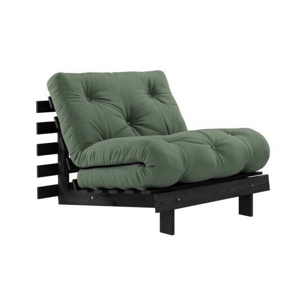 Zelené křeslo Roots Black Night – Karup Design