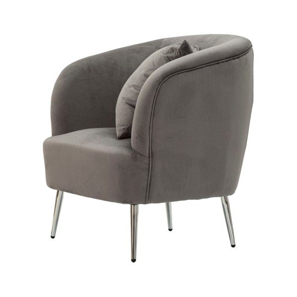 Šedé sametové křeslo Silvery – Mauro Ferretti-image-3