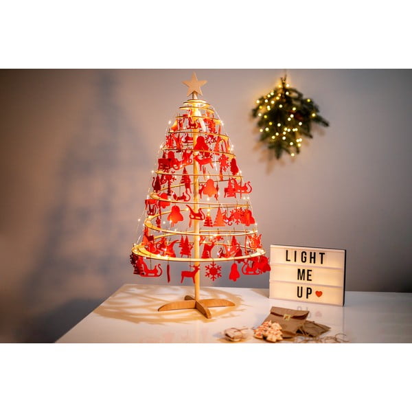 Dřevěný dekorativní vánoční stromek Spira Small, výška 85 cm-image-3