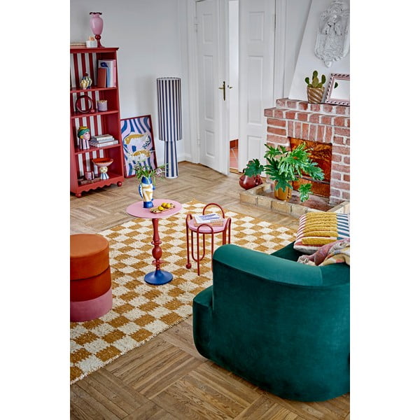 Béžový/jantarový bavlněný koberec 140x200 cm Chola – Bloomingville-image-1