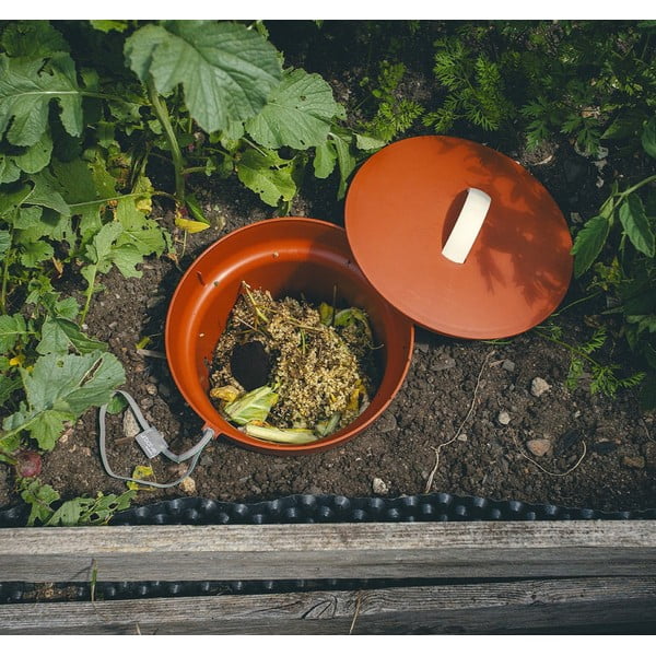 Komposter v terakotové barvě – Plastia-image-1