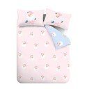 Růžové povlečení na dvoulůžko 200x200 cm Vintage Christmas Santa – Catherine Lansfield