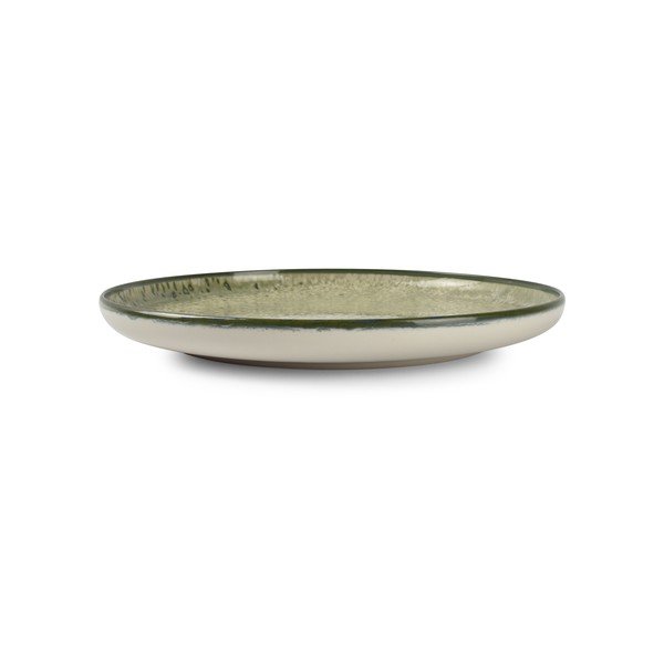 Zelený/krémový talíř z kameniny ø 27 cm Gravel – ONA-image-2