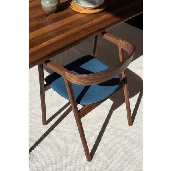 Modrá/hnědá jídelní židle Muna – Gazzda-image-1