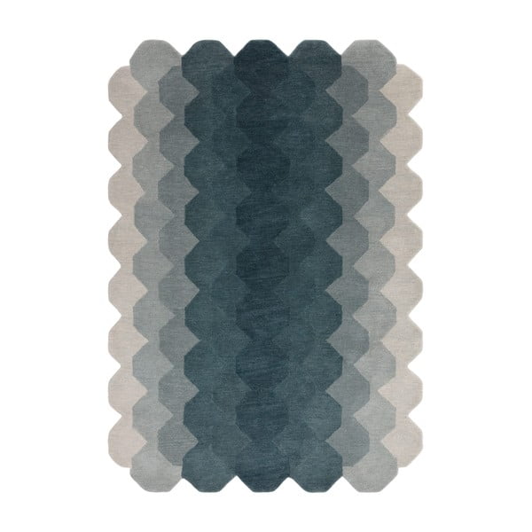 Modrý vlněný koberec 120x170 cm Hive – Asiatic Carpets