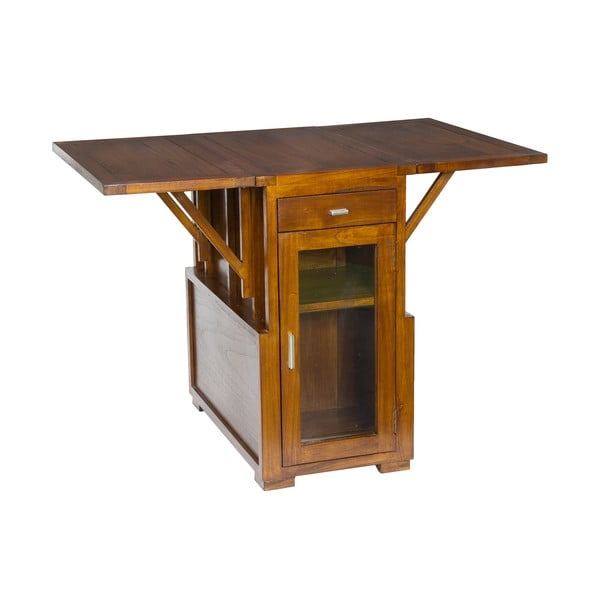 Rozkládací příruční stolek z akáciového dřeva Santiago Pons Acacia