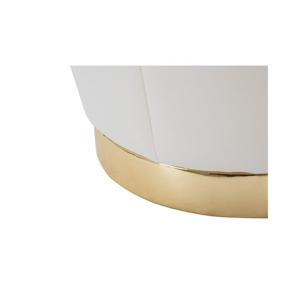 Krémový sametový taburet Paris – Mauro Ferretti-image-3