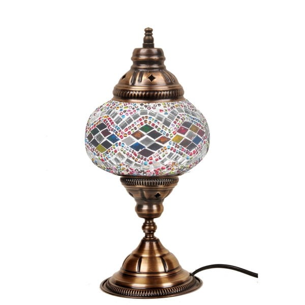 Skleněná ručně vyrobená lampa Taj Mahal, ⌀ 13 cm