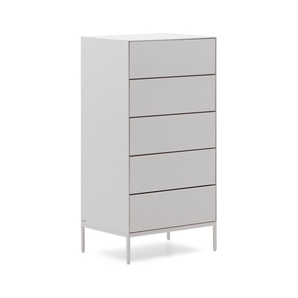 Bílá vysoká komoda 60x114 cm Vedrana – Kave Home-image-2