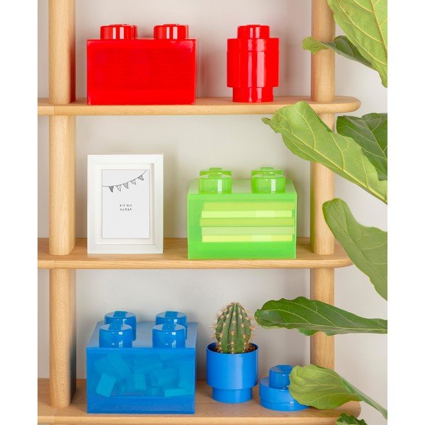 Červený plastový dětský úložný box 25x25x18 cm – LEGO®-image-1