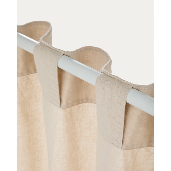 Béžový bavlněný závěs 140x270 cm Nolira – Kave Home-image-3