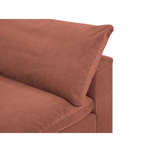 Růžová prostřední část modulární manšestrové pohovky Windsor & Co Sofas Galaxy-image-4